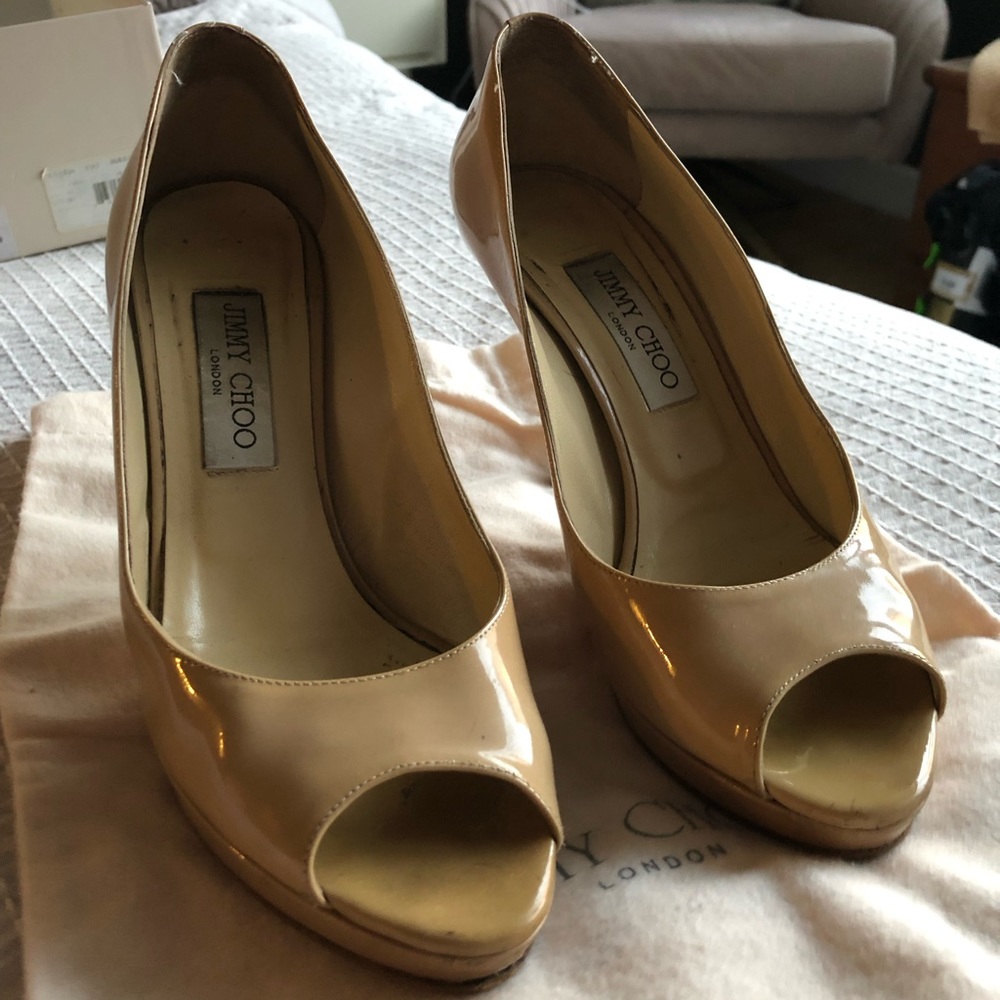 Jimmy Choo Luna Nude Pumps Size 39
